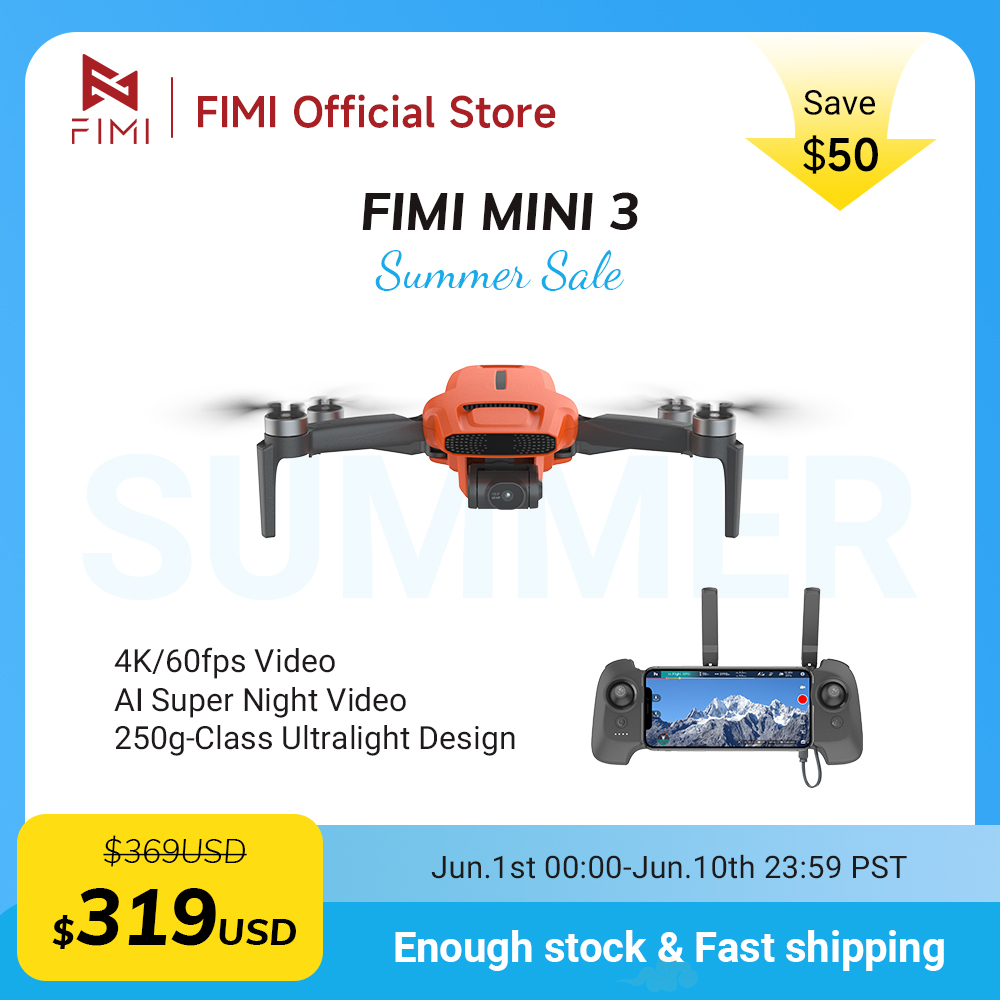Drone Camera With Gimbal - FIMI MINI 3 Camere drone 4K
