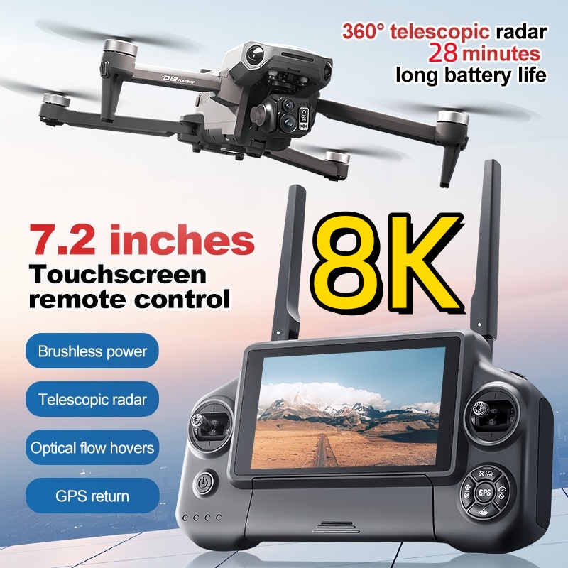 8K 3 Axis Gimbal Brushless 7.2 - Drone Camera With Gimbal avaliação e preço