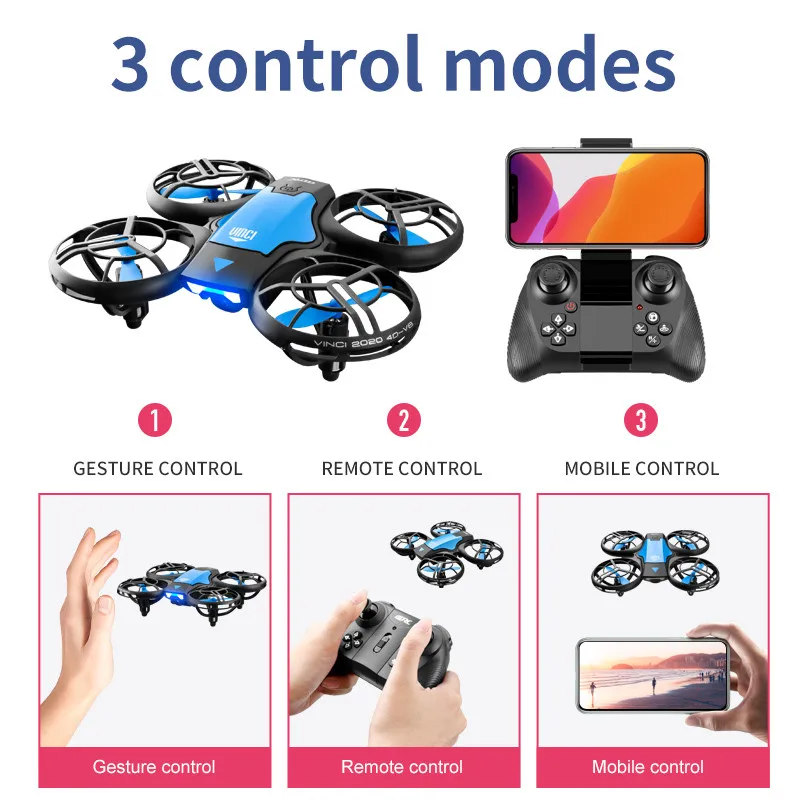 V8 New Mini Drone 4k professio - Drone Camera Wide Angle avaliação e preço