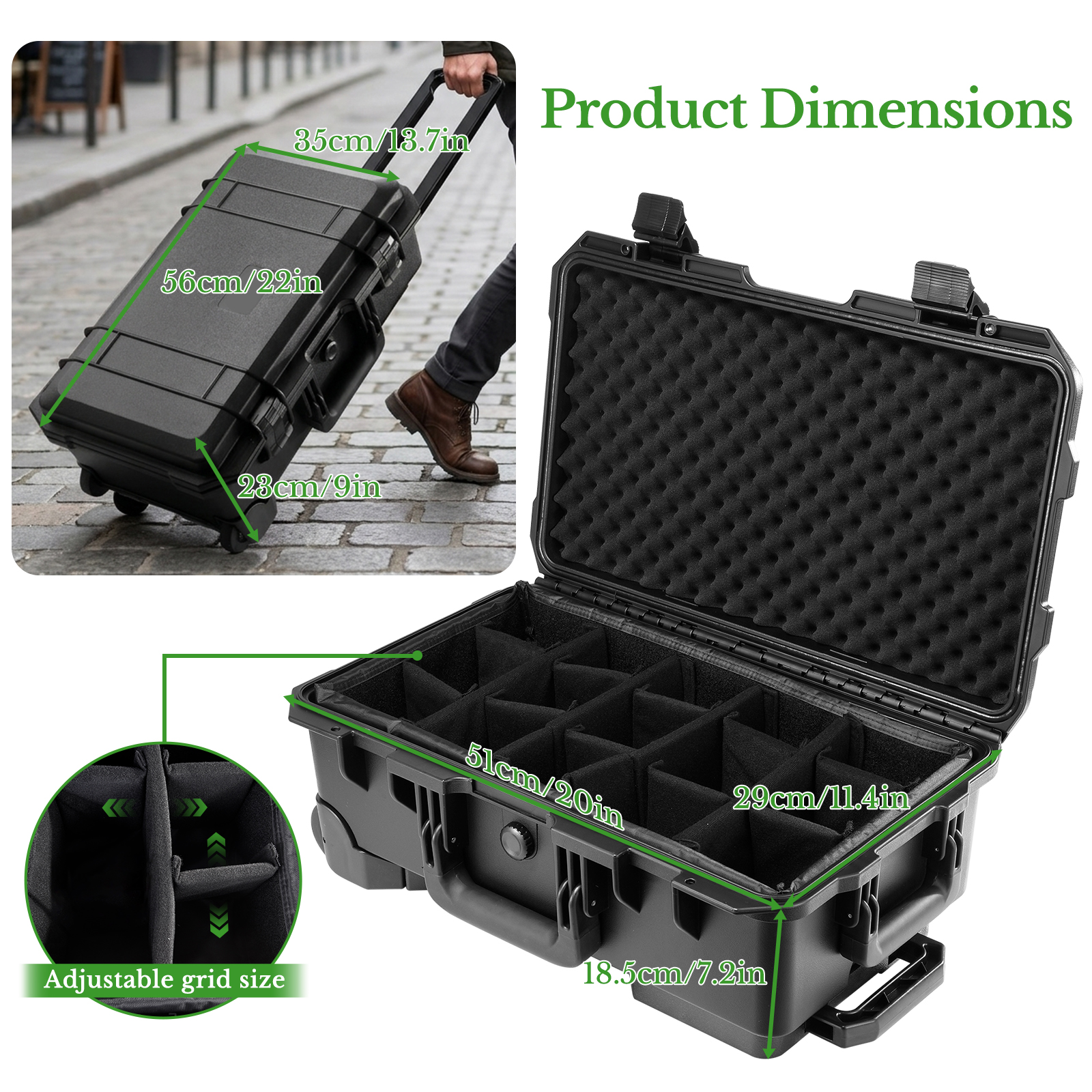Professional Large Hard Rollin - Drone Camera Case avaliação e preço