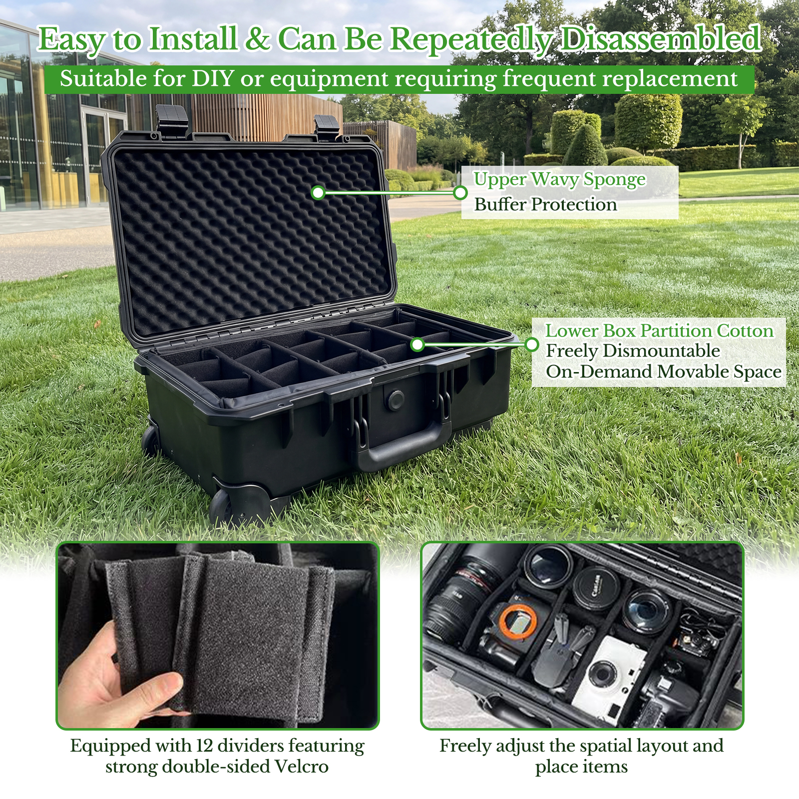 Professional Large Hard Rollin - Drone Camera Case avaliação e preço