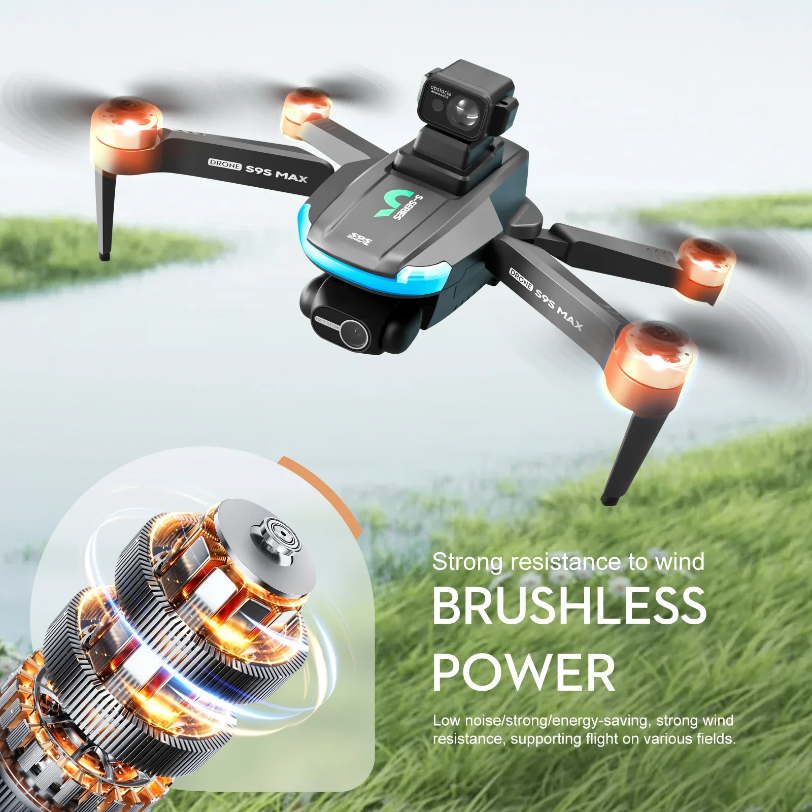NEW S9S MAX MINI Drone 4K 2-Ax - Drone Camera With Gimbal avaliação e preço