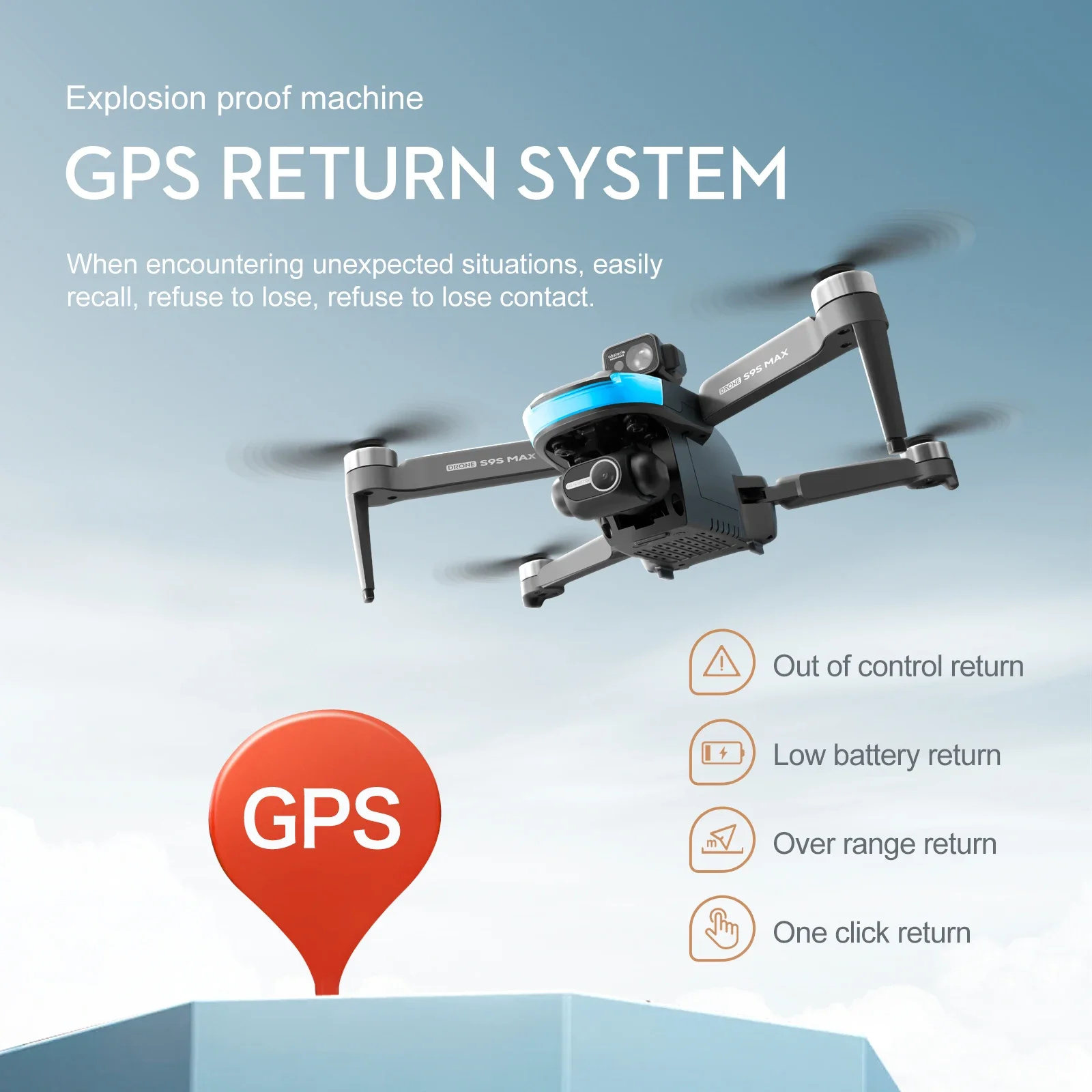 NEW S9S MAX MINI Drone 4K 2-Ax - Drone Camera With Gimbal avaliação e preço