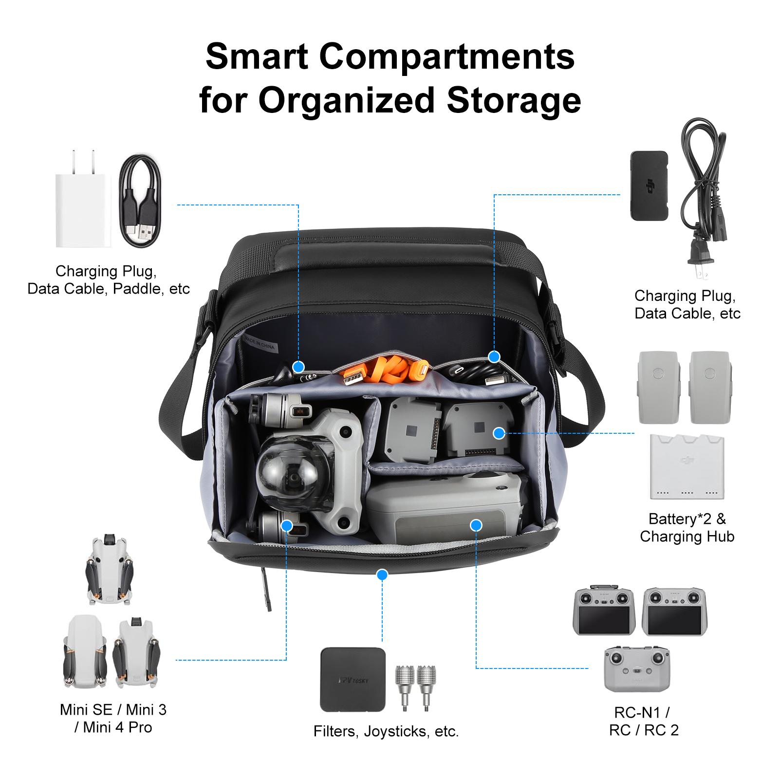 PULUZ Waterproof PU Fabric Dro - Drone Camera Case avaliação e preço