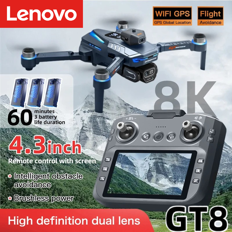 Lenovo GT8 Drone 8K Profession - Drone Camera Thermal avaliação e preço
