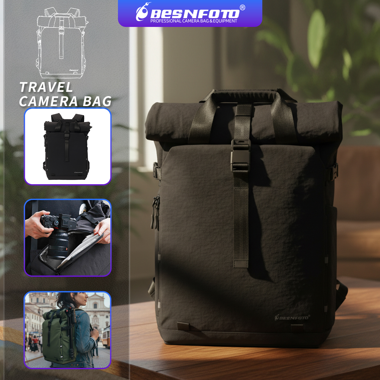 Besnfoto Professional Camera B - Drone Camera Case avaliação e preço