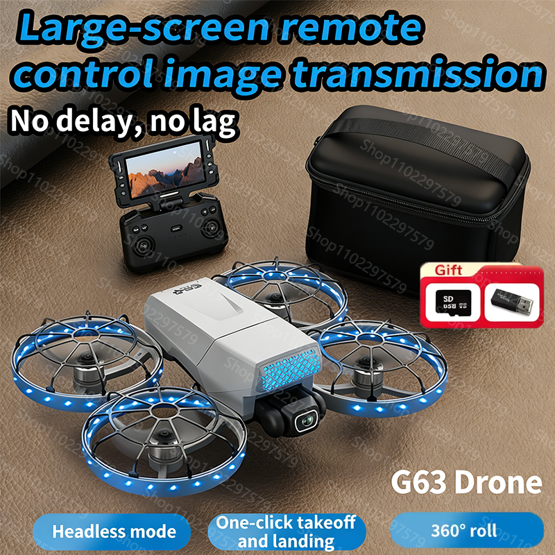 G63 RC Plane WIFI Optical Flow - Drone Camera Vlog avaliação e preço