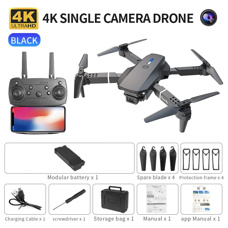 E88 ProIntelligent Folding Dro - Drone Camera Wide Angle avaliação e preço