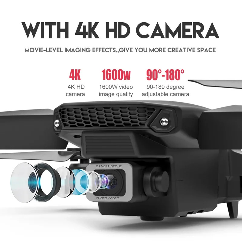 E88 ProIntelligent Folding Dro - Drone Camera Wide Angle avaliação e preço