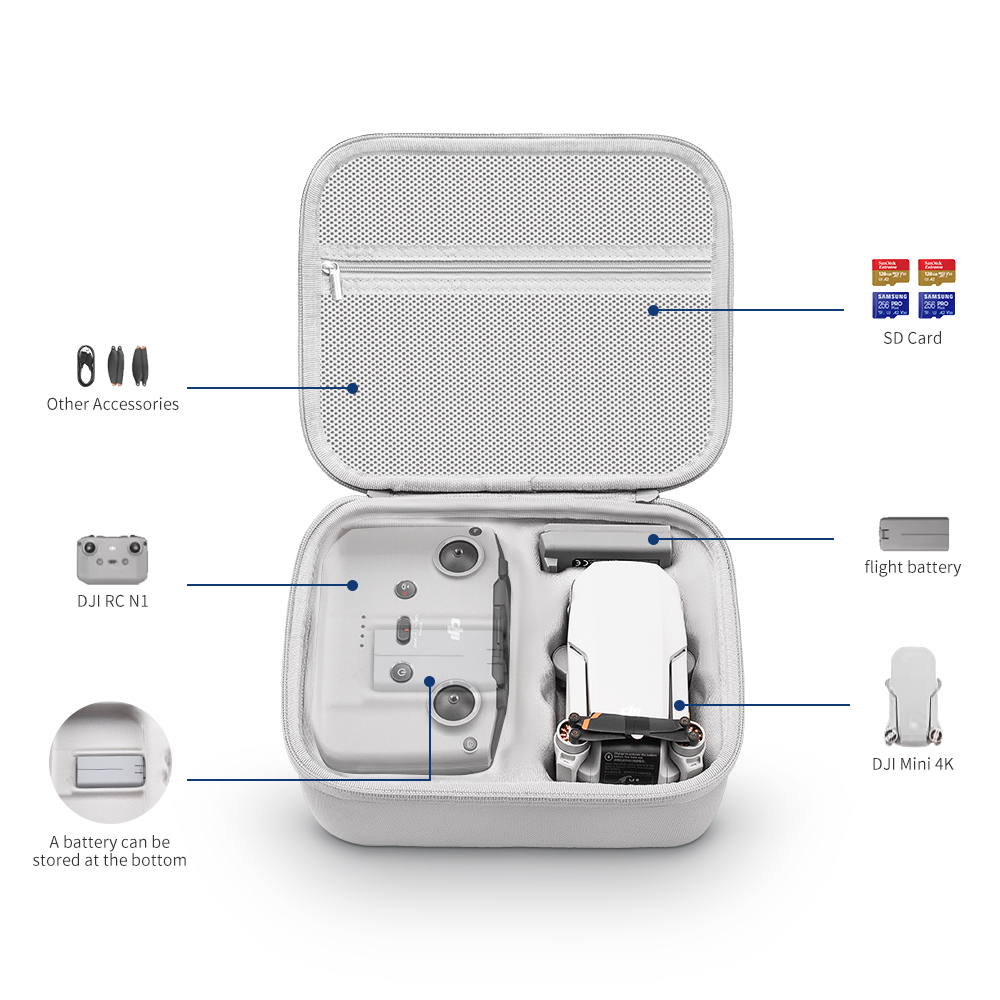 XFJI Storage Bag Protective Ca - Drone Camera Case avaliação e preço
