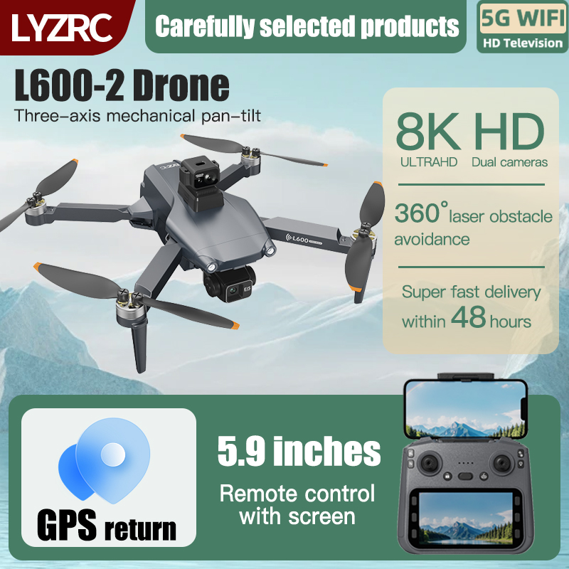 LYZRC L600-2 MAX GPS Drone 3-A - Drone Camera Thermal avaliação e preço