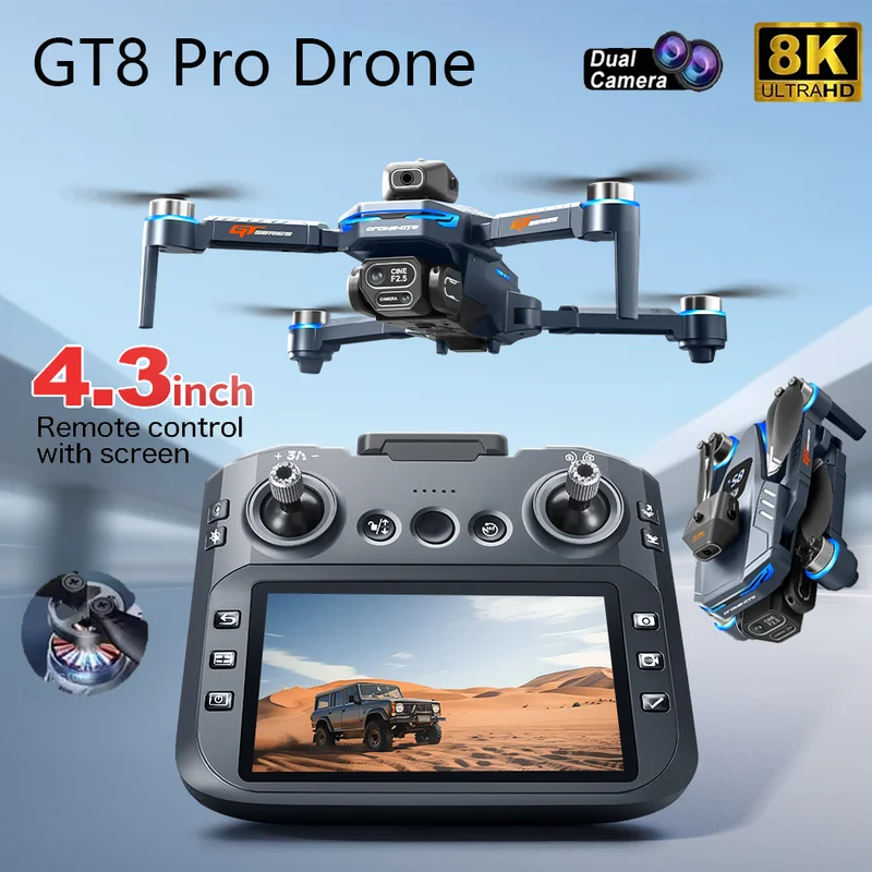 2026 New GT8 Drone GPS 8K Prof - Drone Camera With Gimbal avaliação e preço