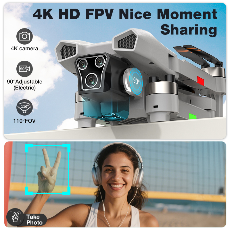 2026 Hot L017 Pro Drone Brushl - Drone Camera With Gimbal avaliação e preço