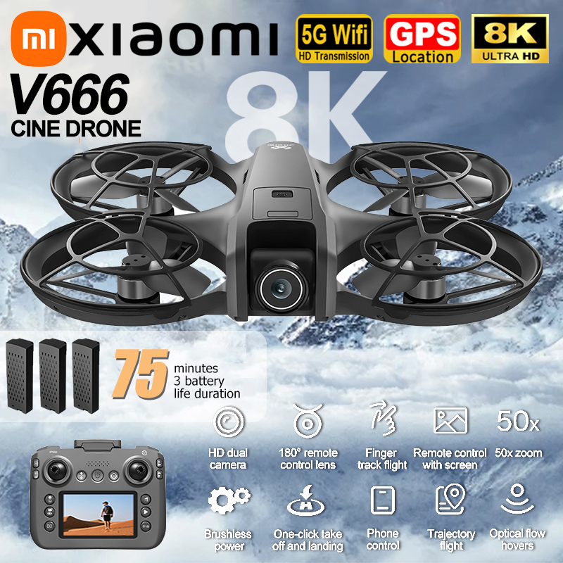 Xiaomi V666 Drone 8K Aerial HD - Drone Camera With Gimbal avaliação e preço