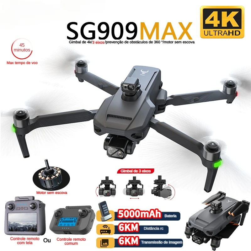 ZLL SG909 SG909MAX Professiona - Drone Camera With Gimbal avaliação e preço