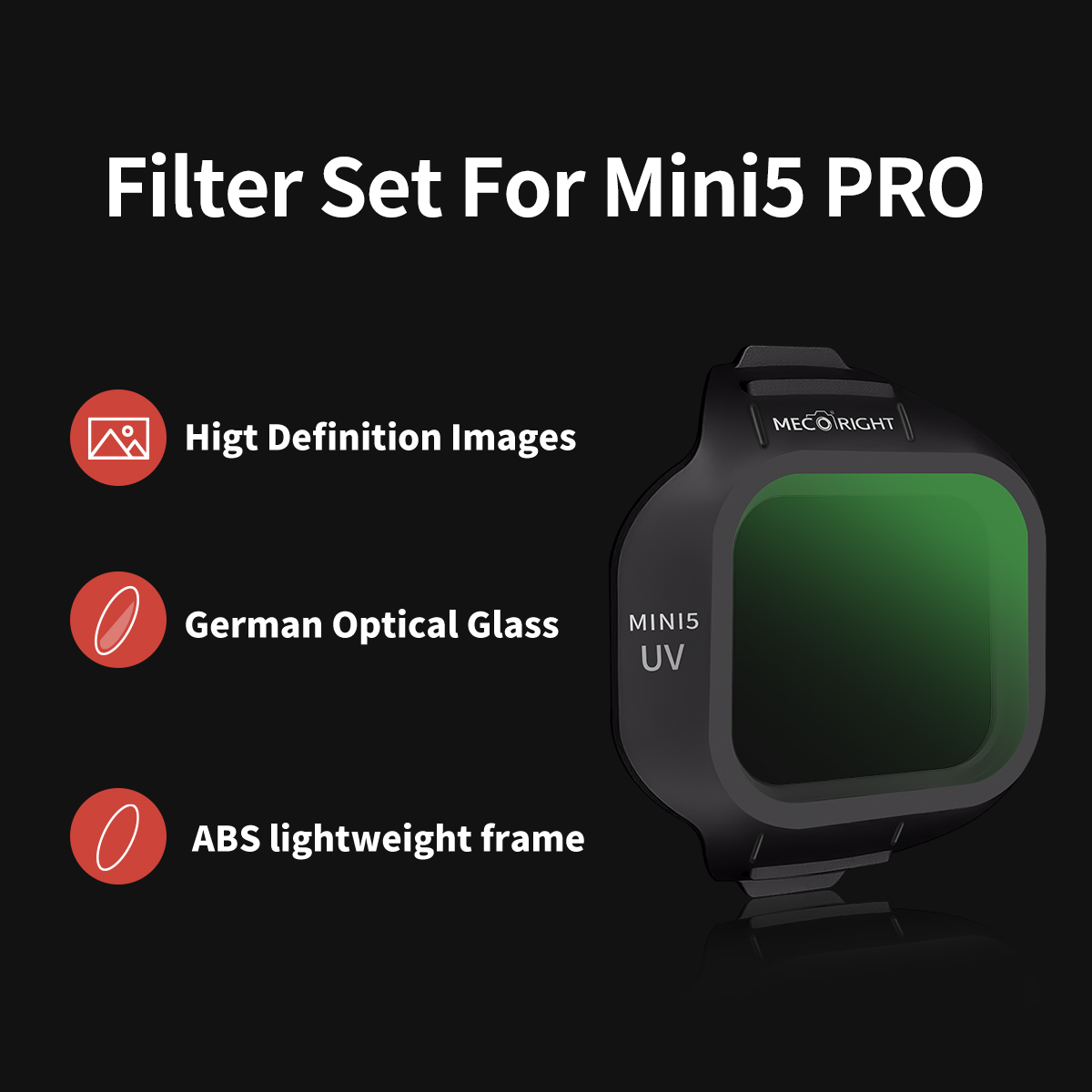 Mecoright Applies DJI Mini5 Pr - Drone Camera Filter avaliação e preço